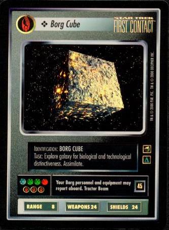 Die Borg Cube Foil - war nur als Promokarte für Händler erhältlich!