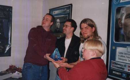 Der TeamMeister 1999 bei der Preisverleihung